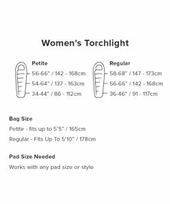 Big Agnes Torchlight Camp 35 - Women's (Fall 2022) 15 Big Agnes Torchlight Camp 35 - Women's (Fall 2022) -Tents Sales Store 2020 sizing wmstorchlight rsz 1 71260.1626823740