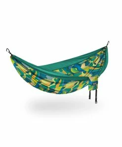 ENO DoubleNest Print Hammock (Fall 2022) -Tents Sales Store DNP306 Retro Emerald rsz 78351.1670880648.1280.1280 51355.1672260880