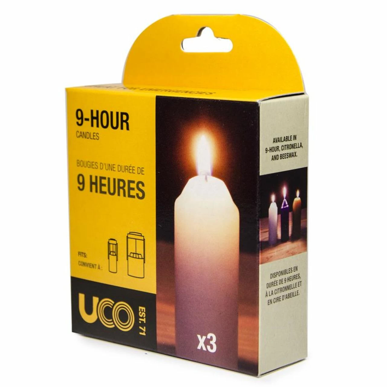 UCO 9 Hour Candles - 3 Pack 1 UCO 9 Hour Candles - 3 Pack
