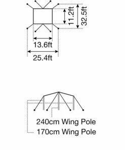 Snow Peak HD Recta Tarp M Set -Tents Sales Store recta tarp pro set medium tp 841s dimensions 01 rsz 63389.1648686633